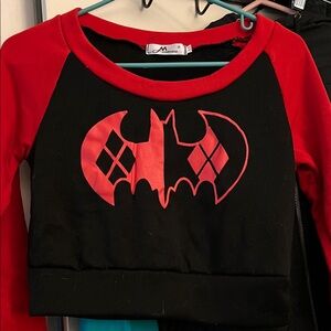 Harley Quinn Long-sleeve Crop Sweatshirt